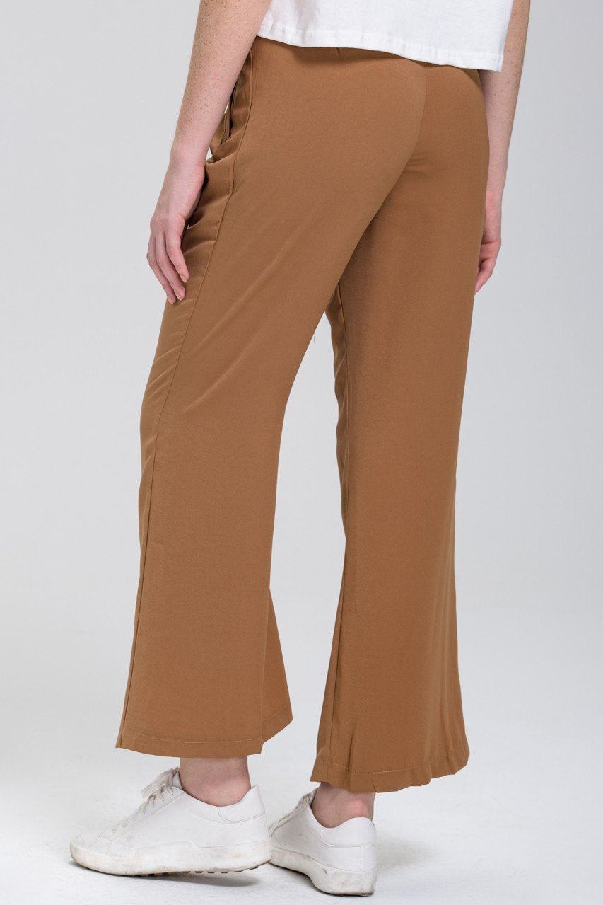 Camel Corset Waist Palazzo Trousers Camel Corset Waist Palazzo Trousers