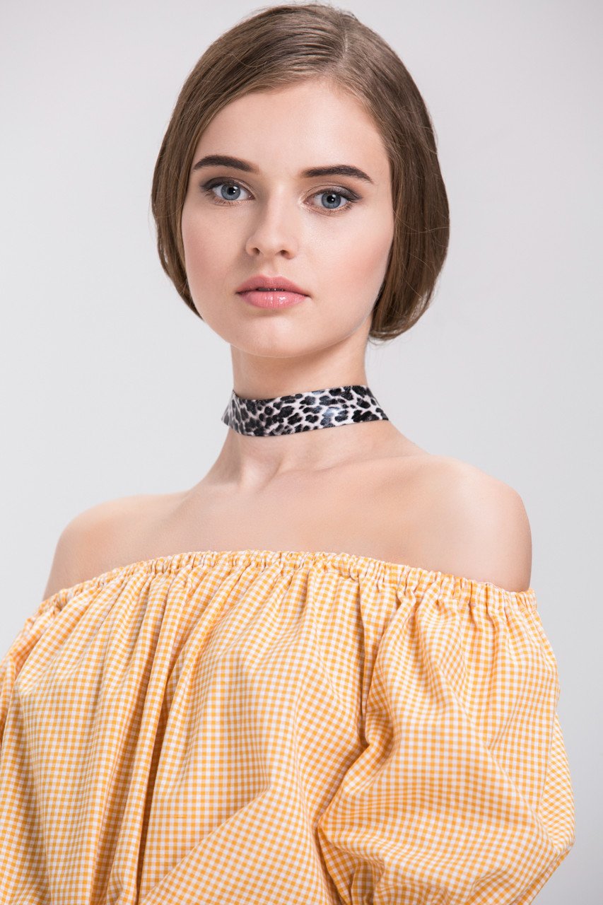 Cheetah Print Choker Necklace Cheetah Print Choker Necklace