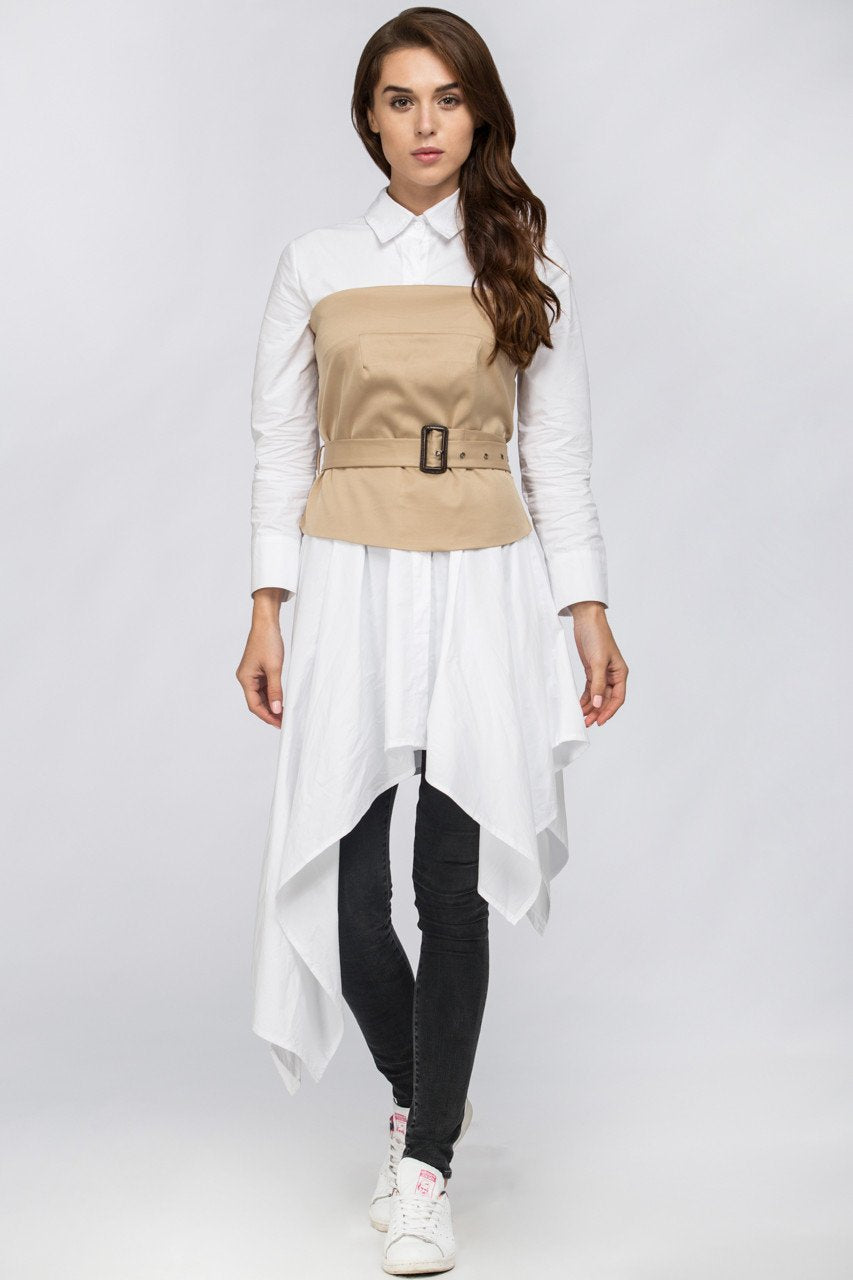 White Belt Corset Midi Dress White Belt Corset Midi Dress