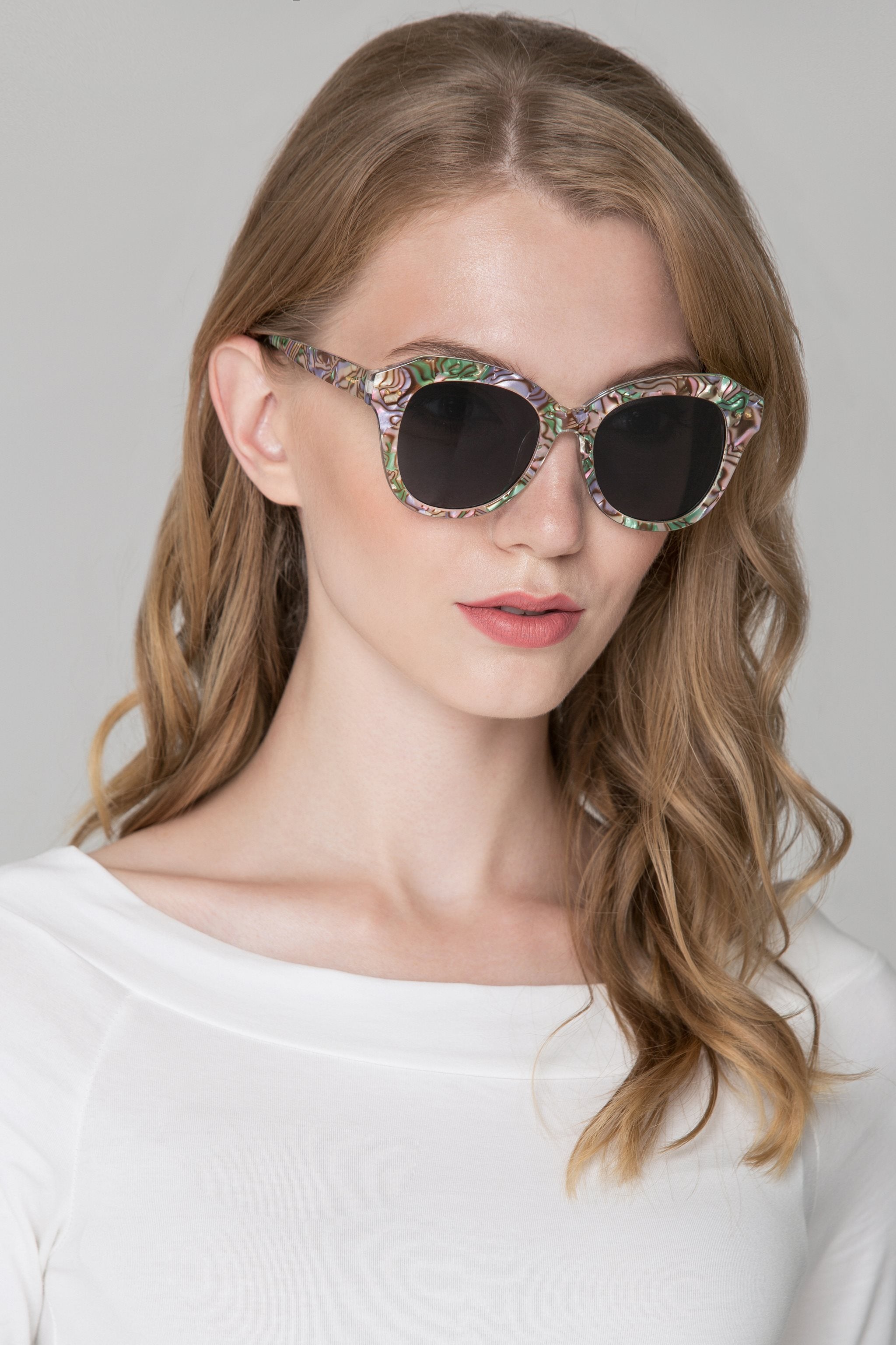 Green and Pink Marble Sunglasses Green and Pink Marble Sunglasses