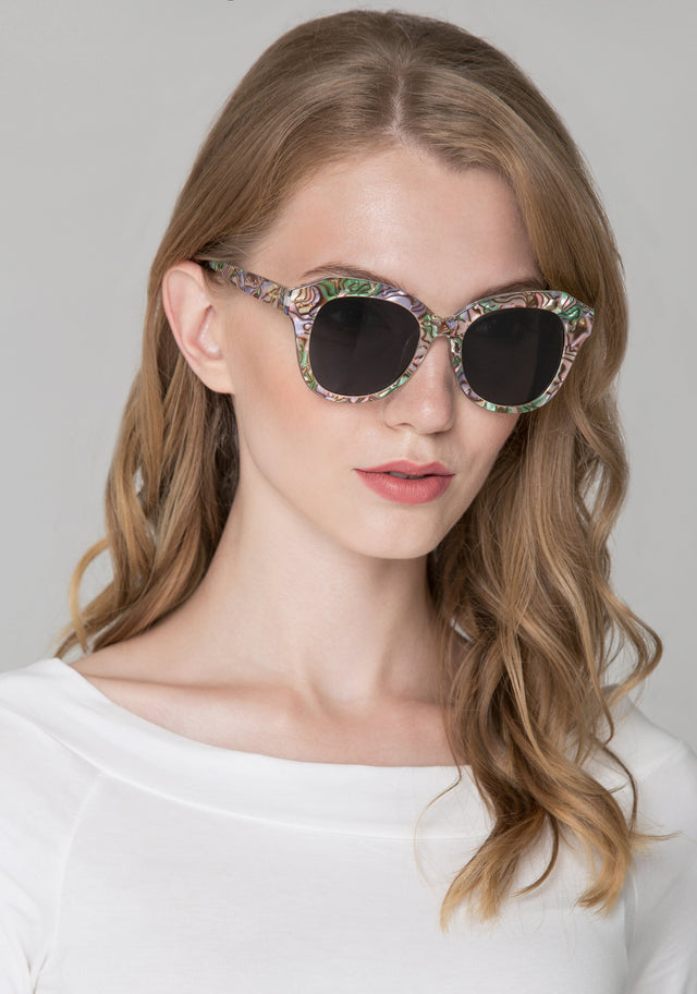 Green and Pink Marble Sunglasses