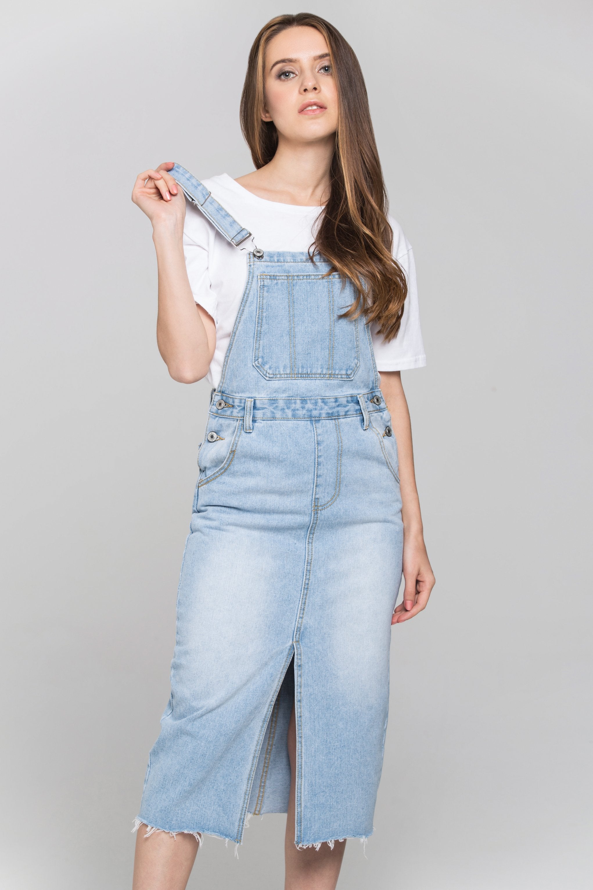 Blue Denim Jumper Skirt Blue Denim Jumper Skirt