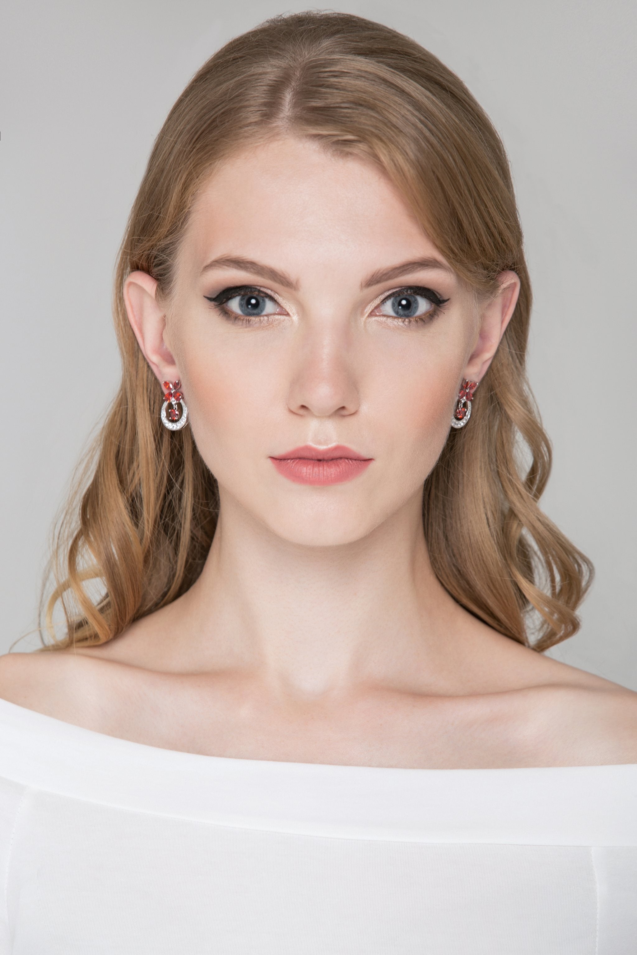 Garnet Moon Butterfly Earrings Garnet Moon Butterfly Earrings