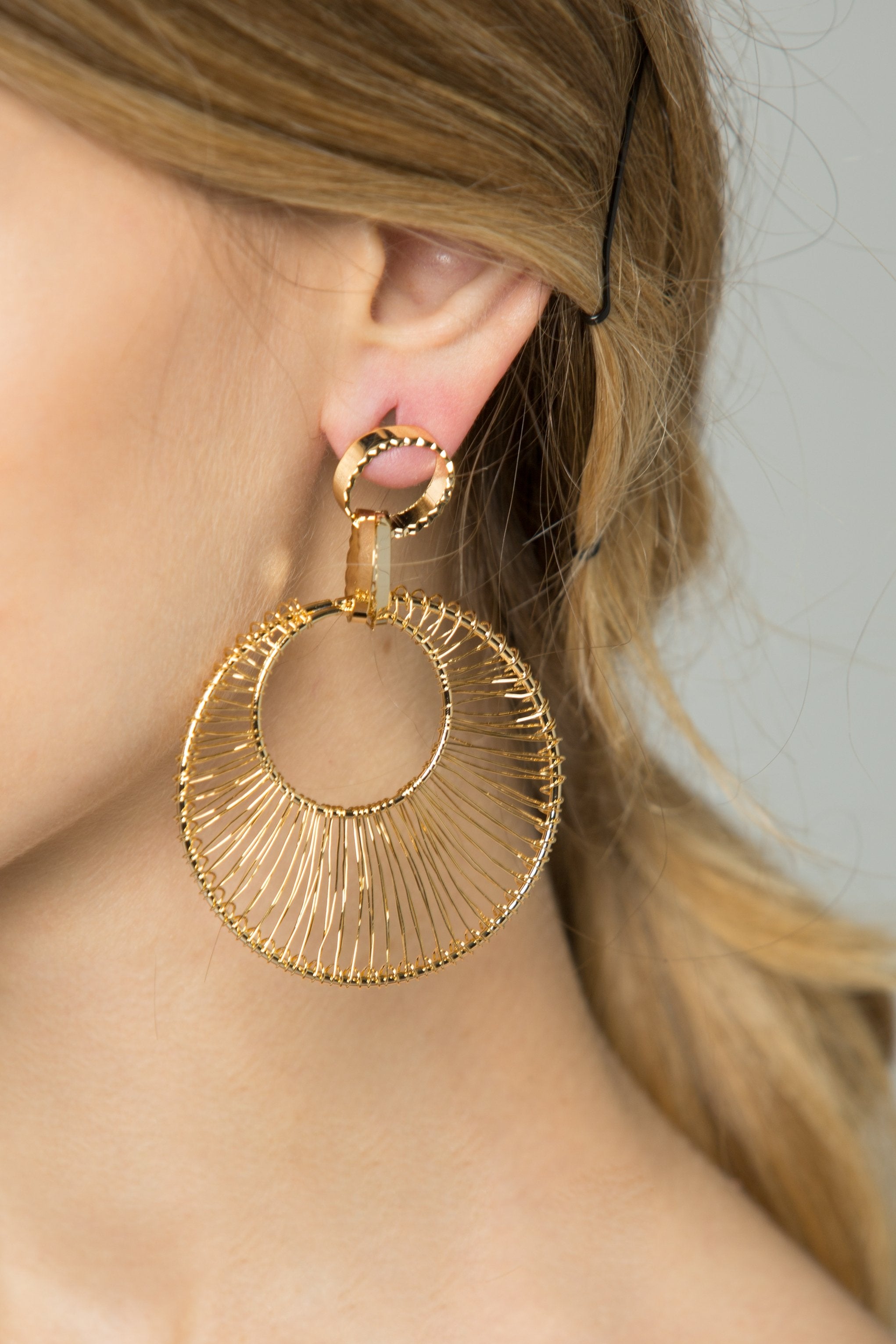 Gold Dreamcatcher Hoop Earrings Gold Dreamcatcher Hoop Earrings
