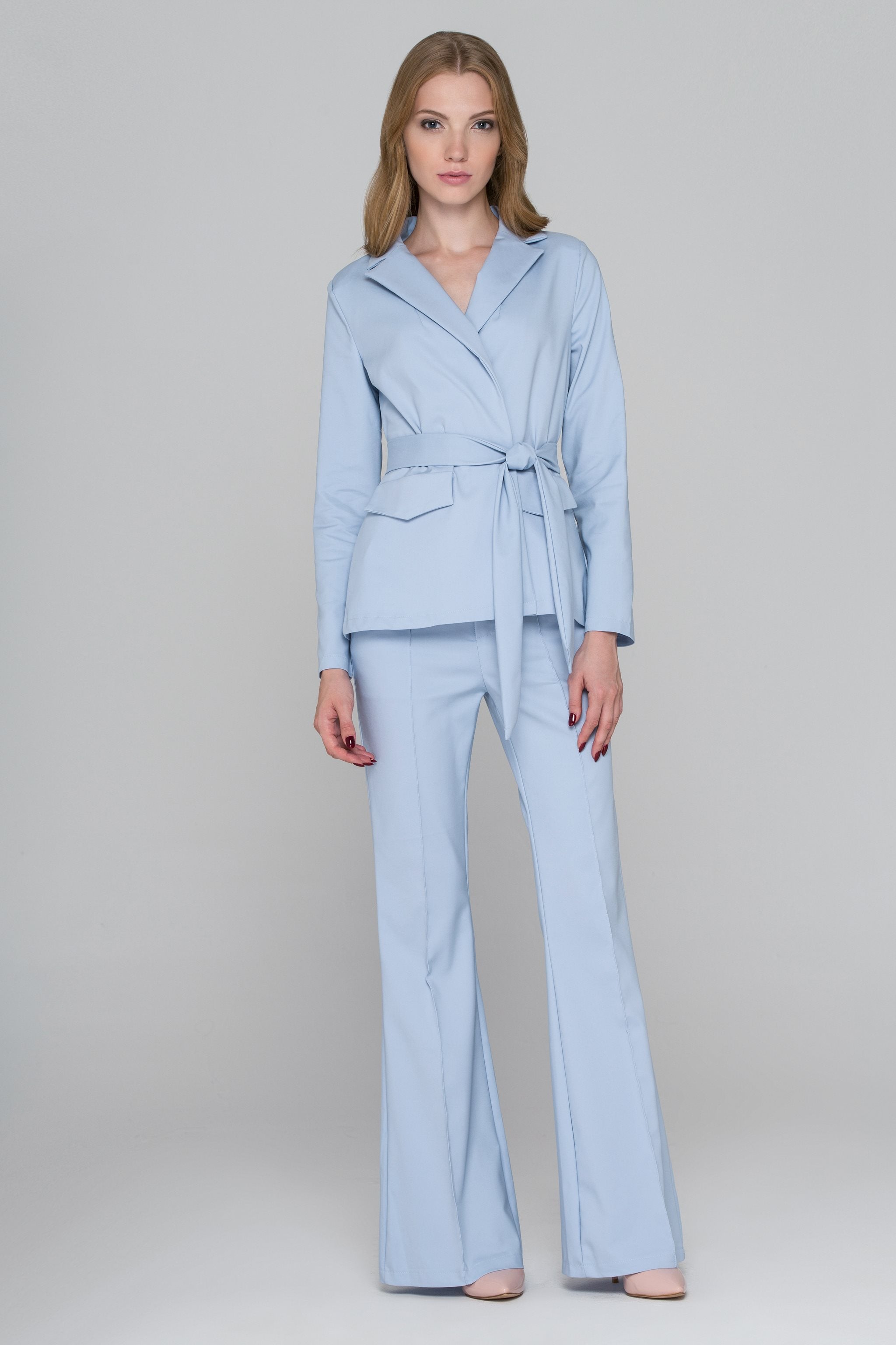 Light Blue Flared Pantsuit Light Blue Flared Pantsuit
