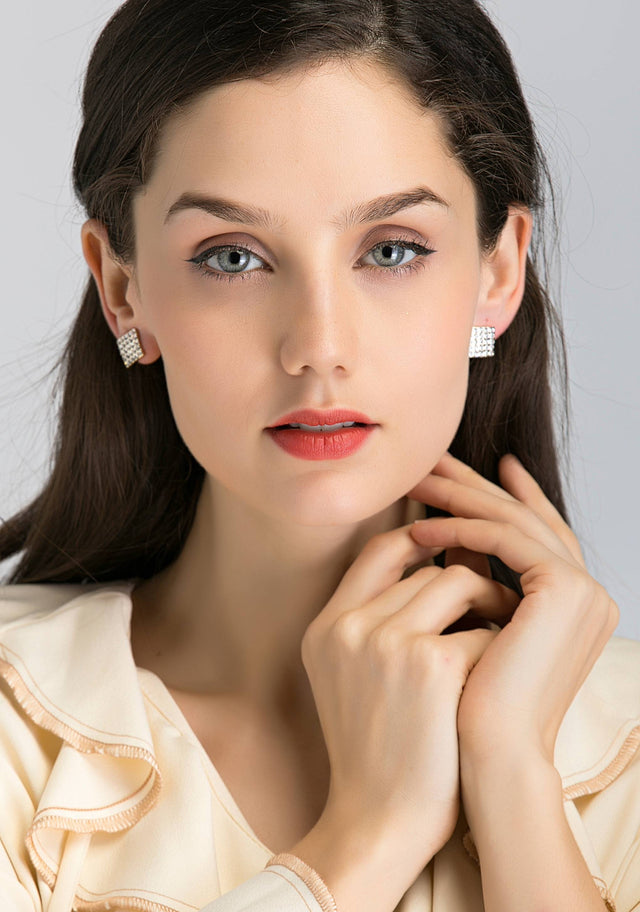 Square Stud Earrings