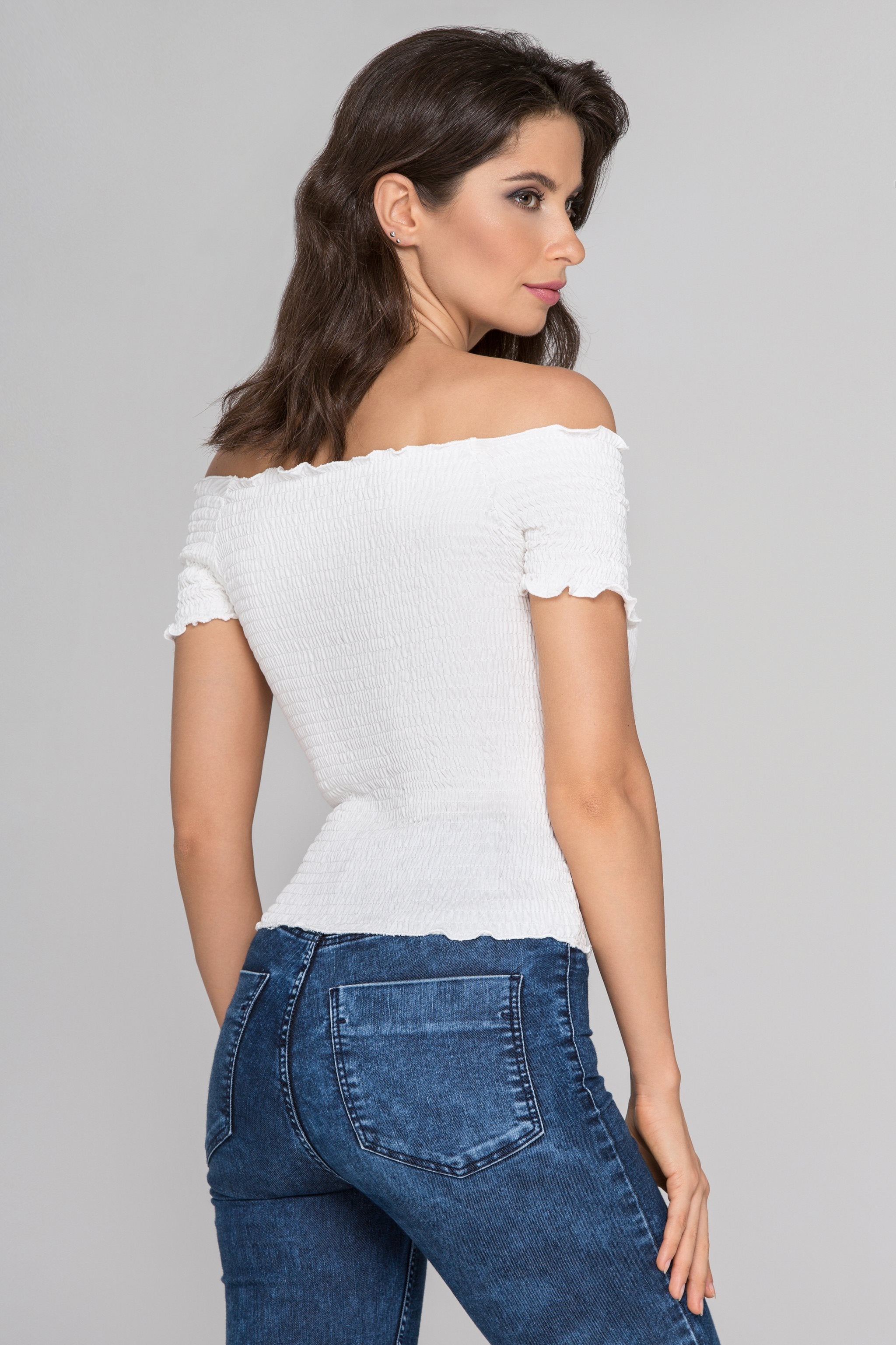 White Smocked Top White Smocked Top