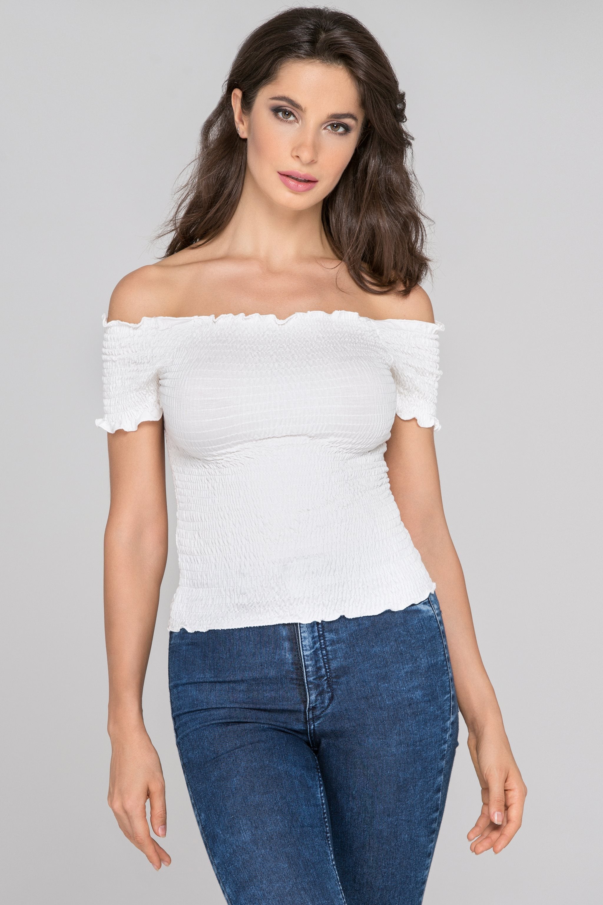 White Smocked Top White Smocked Top