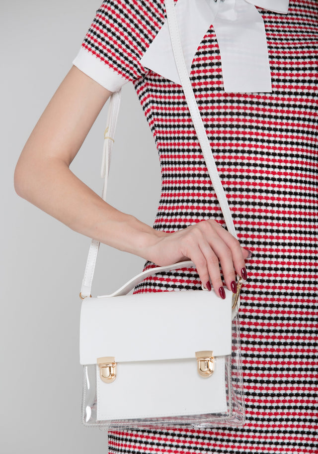 White Transparent Satchel