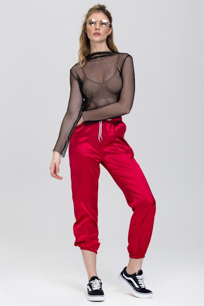 Rania Fawaz - Red Silk Jog pants Rania Fawaz - Red Silk Jog pants