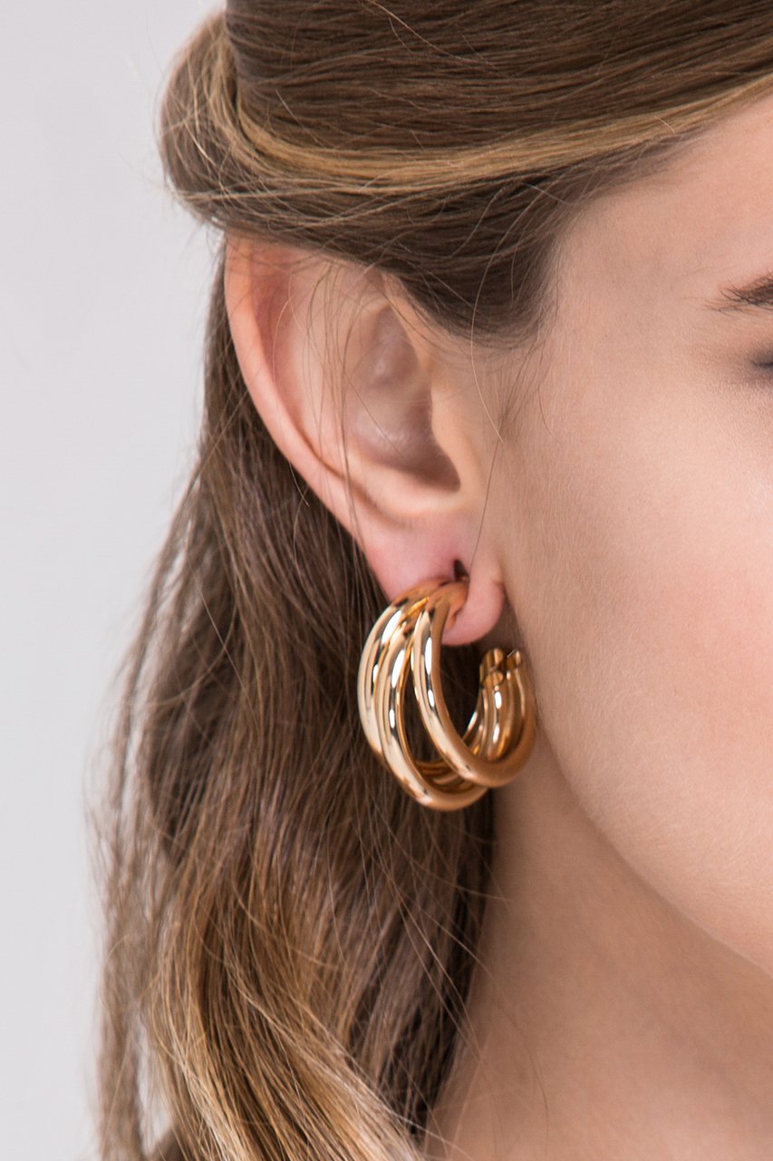 Three Hoop Earrings Three Hoop Earrings