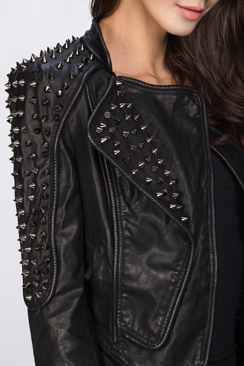 Rawan Bin Hussain - RockStar Studded Jacket