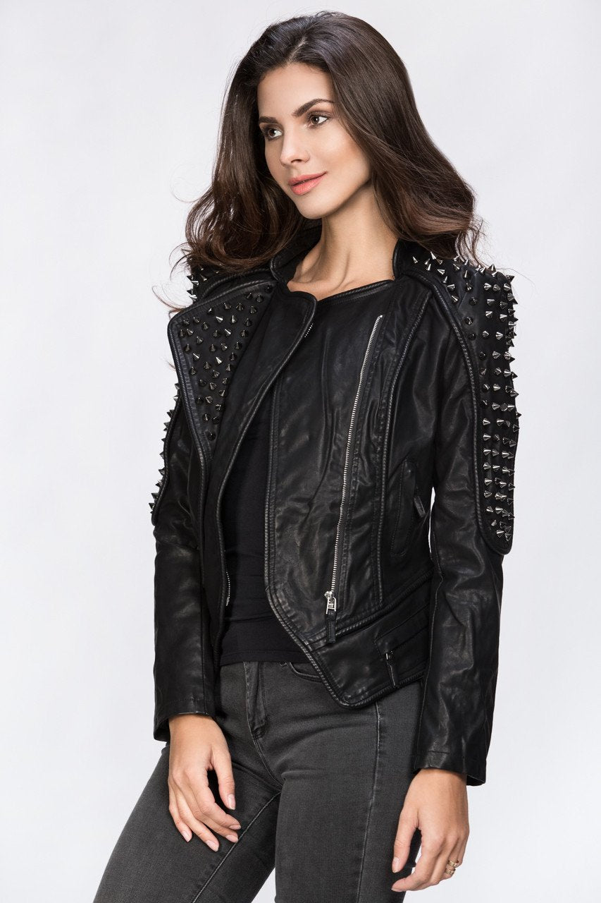 Rawan Bin Hussain - RockStar Studded Jacket