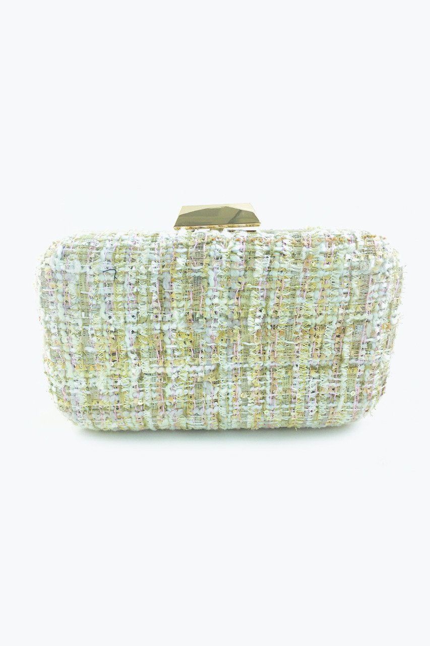 Spring Flowers Tweed Clutch