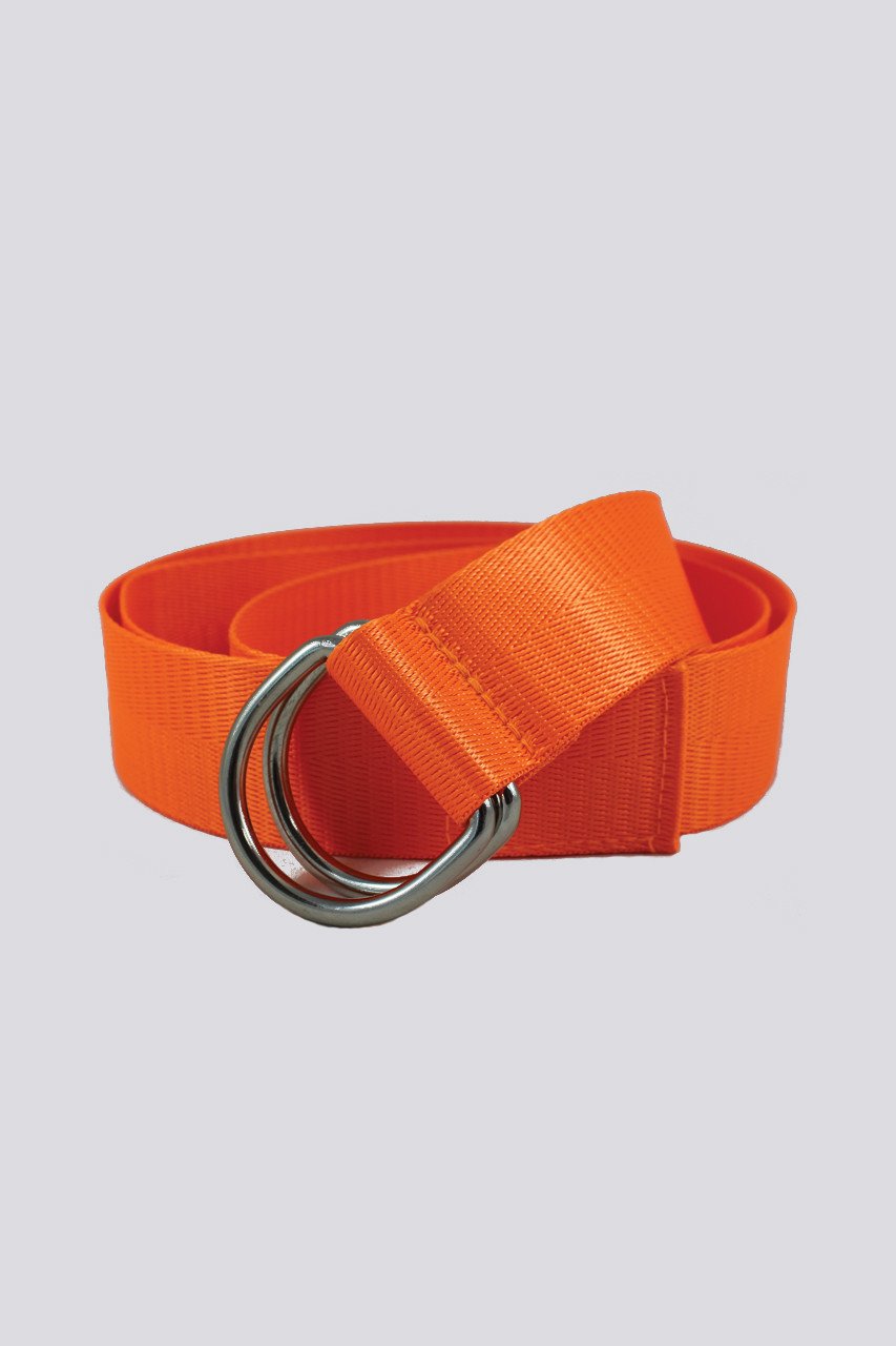 Neon Orange D-ring Belt