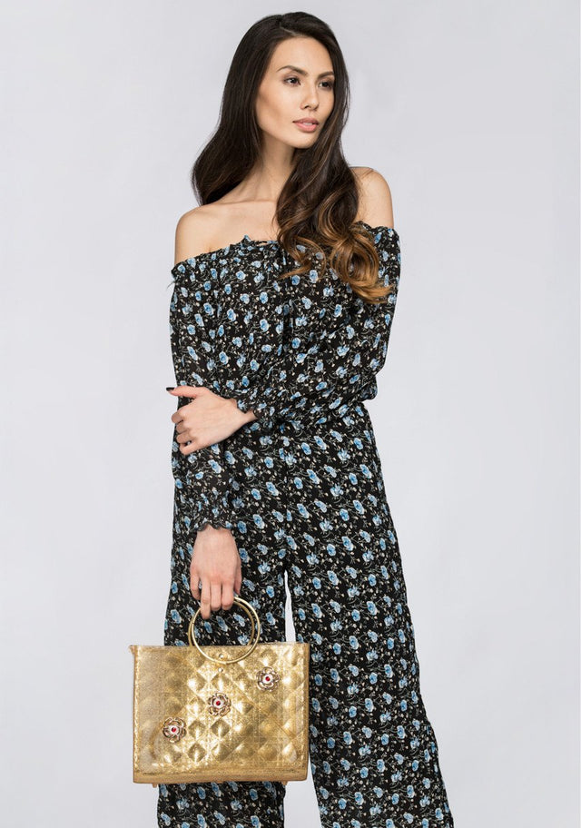 Gold Blush Quilted Jelly Bag