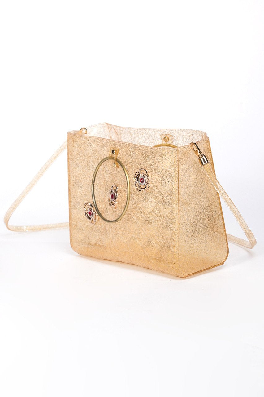 Gold Blush Quilted Jelly Bag