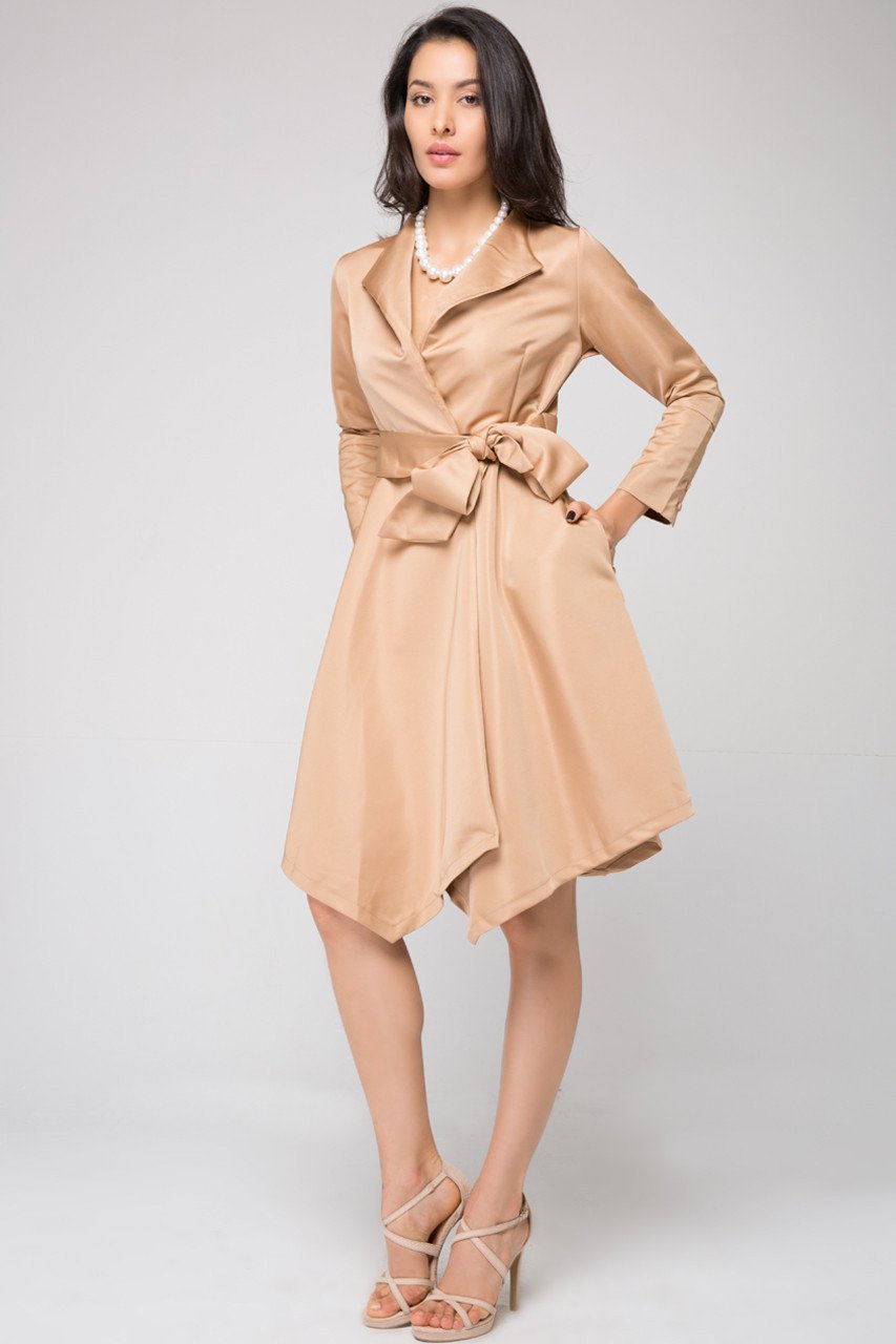 Nude Blazer Dress