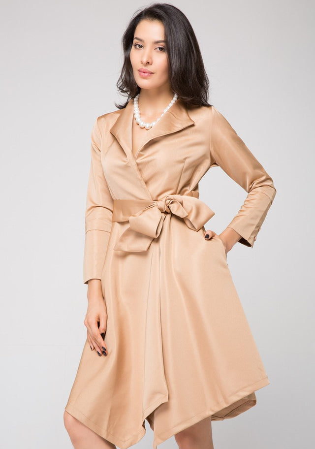 Nude Blazer Dress