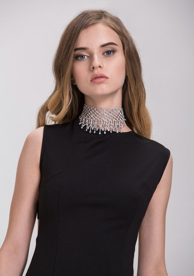 Rawan Bin Hussain - Diamond Mesh Choker Necklace