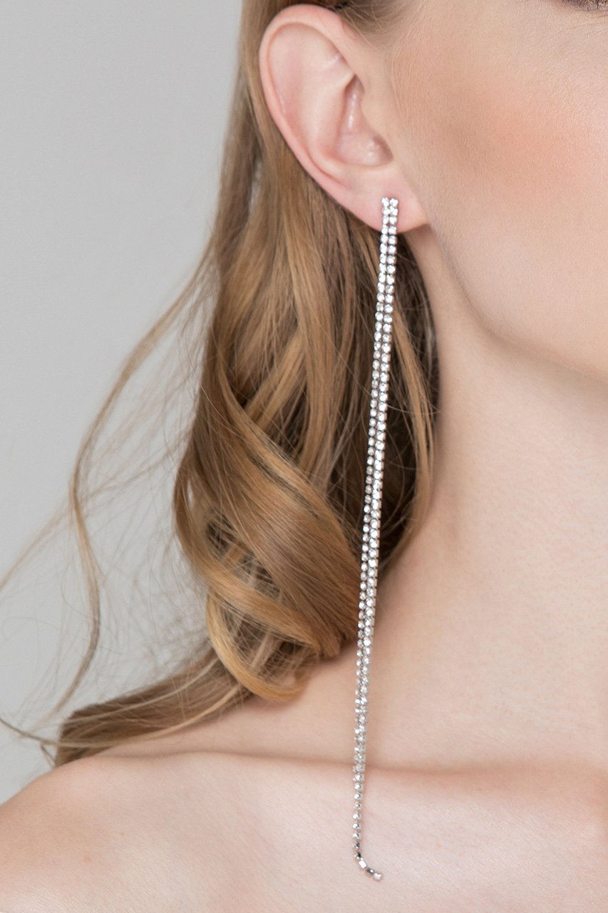 Long Tennis Dangling Earrings