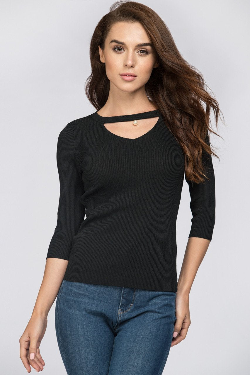 Black Pearl Choker Top