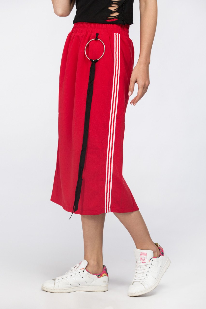 Maram Zbaeda - Red Sweat Skirt