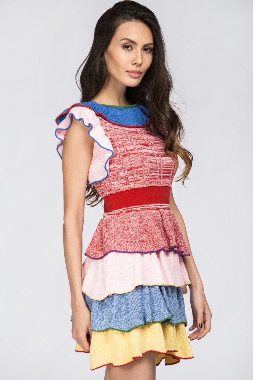 Ruffled Lollipop Knit Top