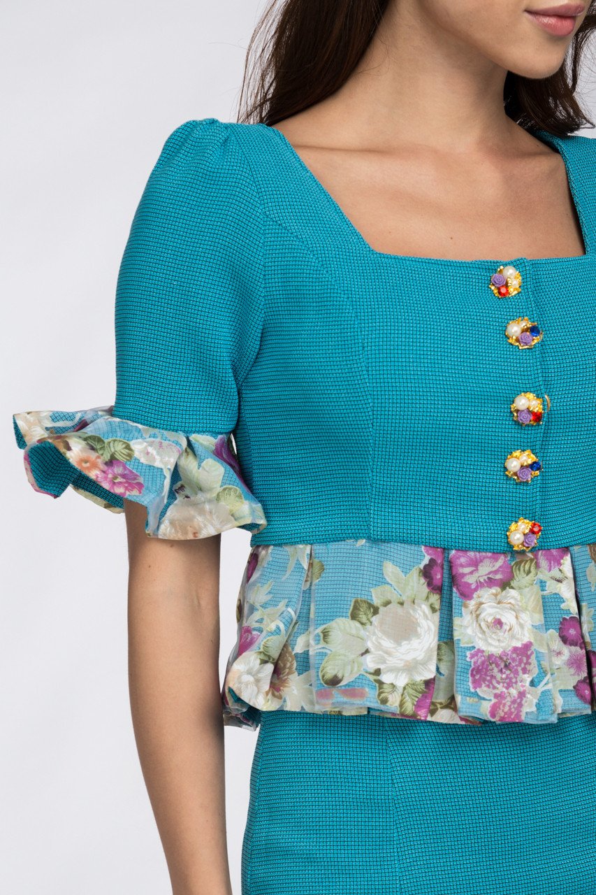 Tiffany Spring Peplum Midi Dress