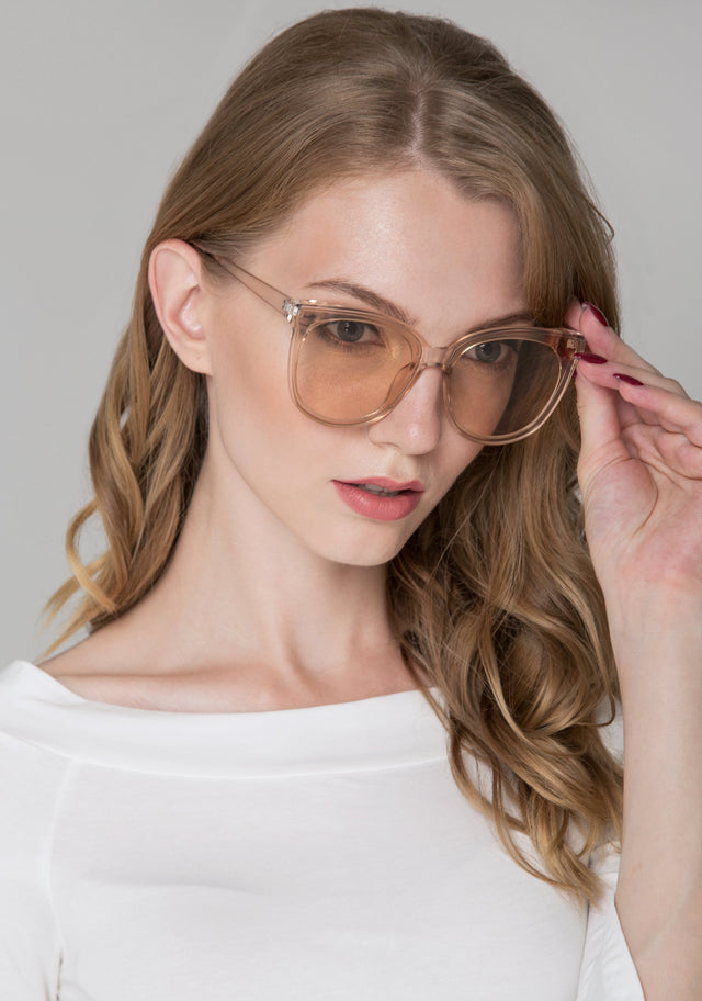Deema Al Asadi - Champagne Transparent Sunglasses