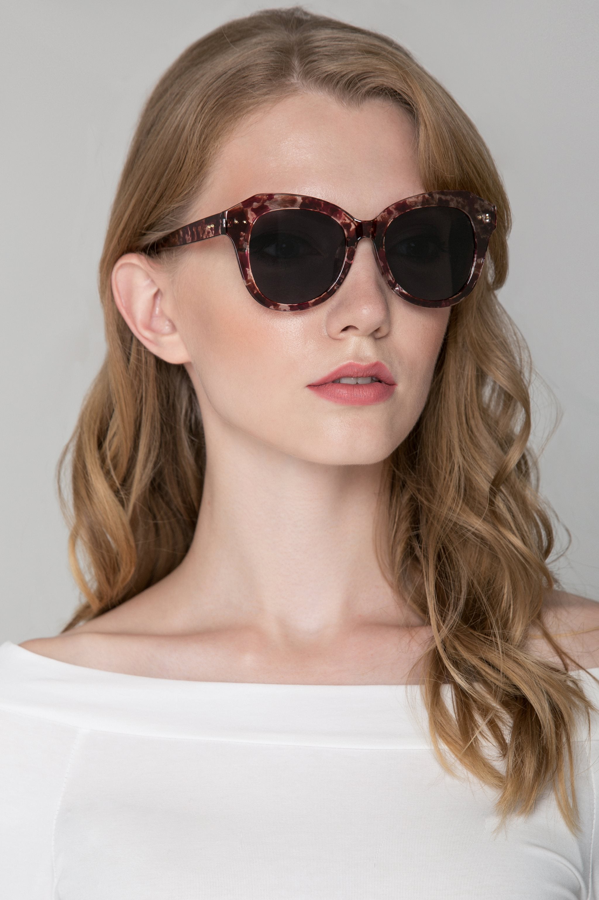 Violet Marble Sunglasses