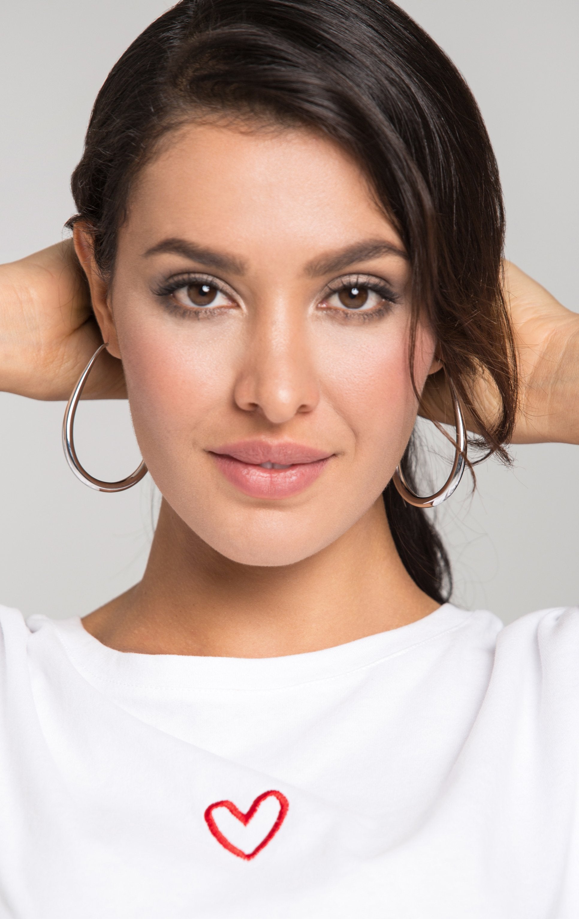 Silver U-Hoop Earrings