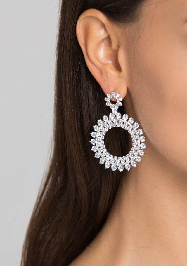 Diamond Sun Earrings