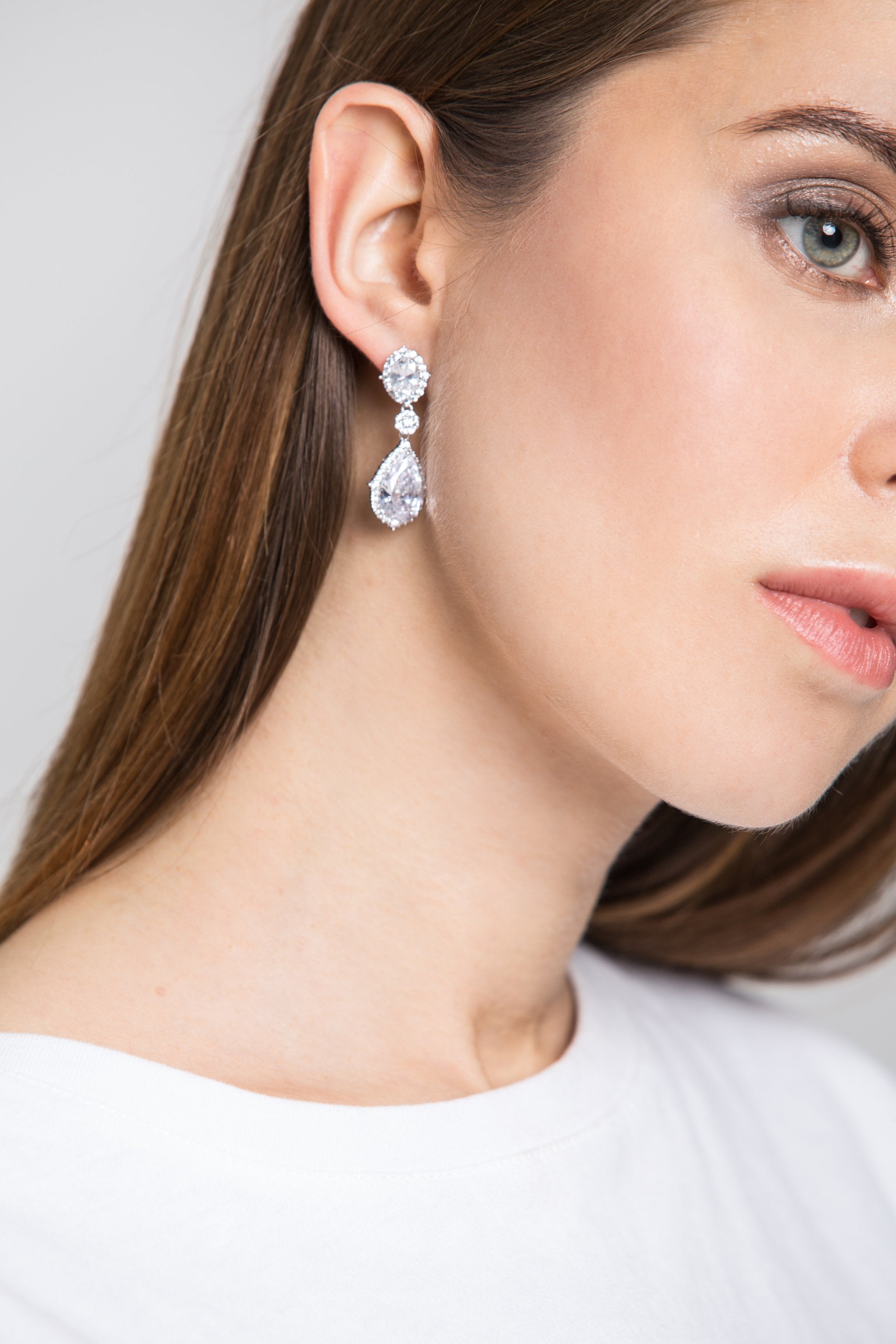 Diamond Teardrop Earrings