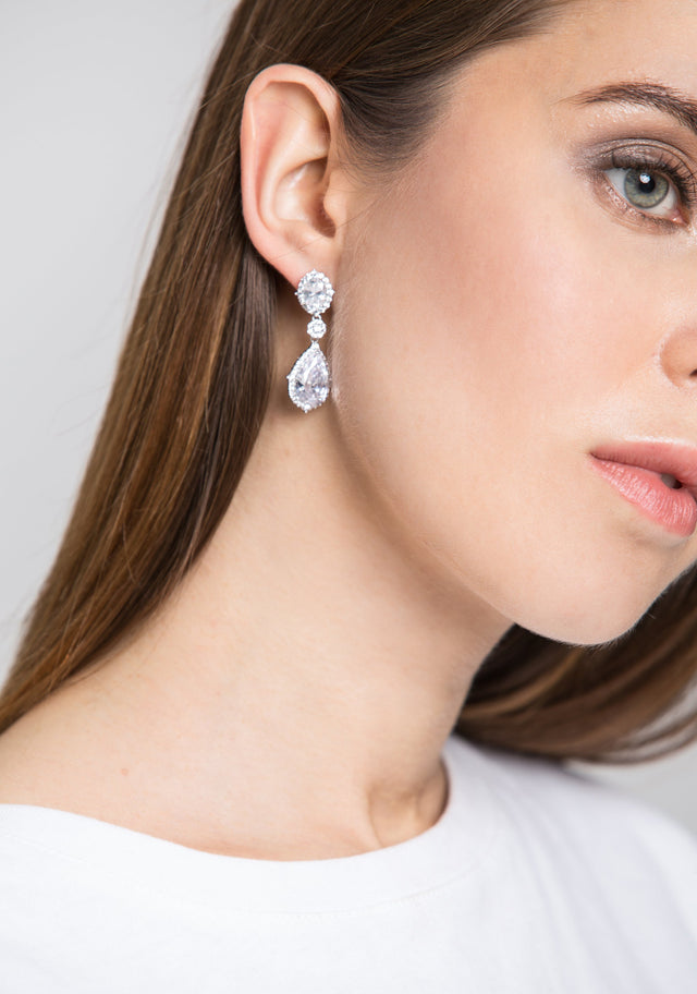 Diamond Teardrop Earrings
