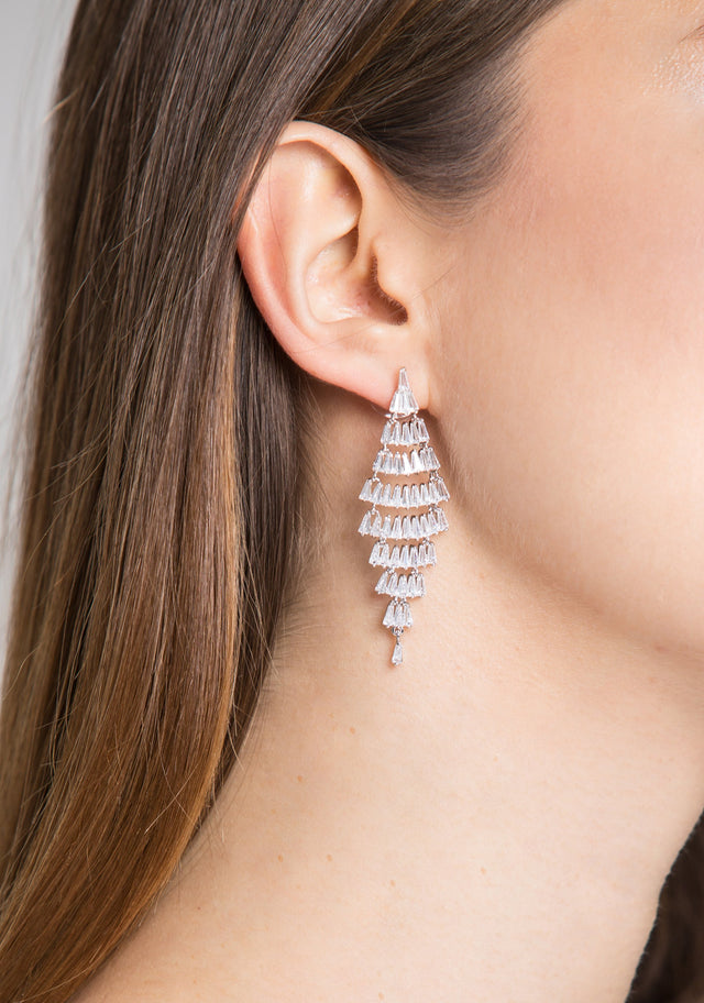 Tiered Diamond Earrings
