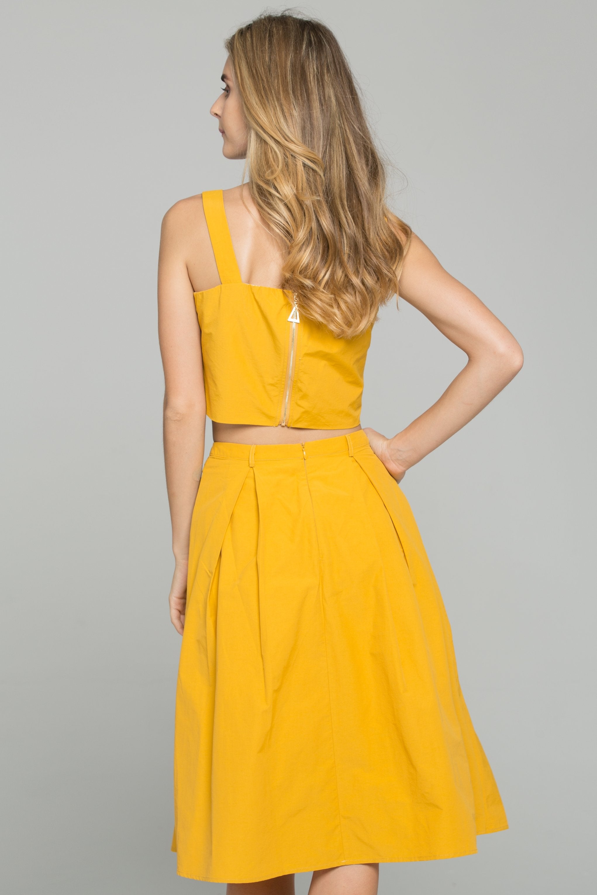 Amber Sweetheart Neckline Corset Top and A-Line Midi Dress