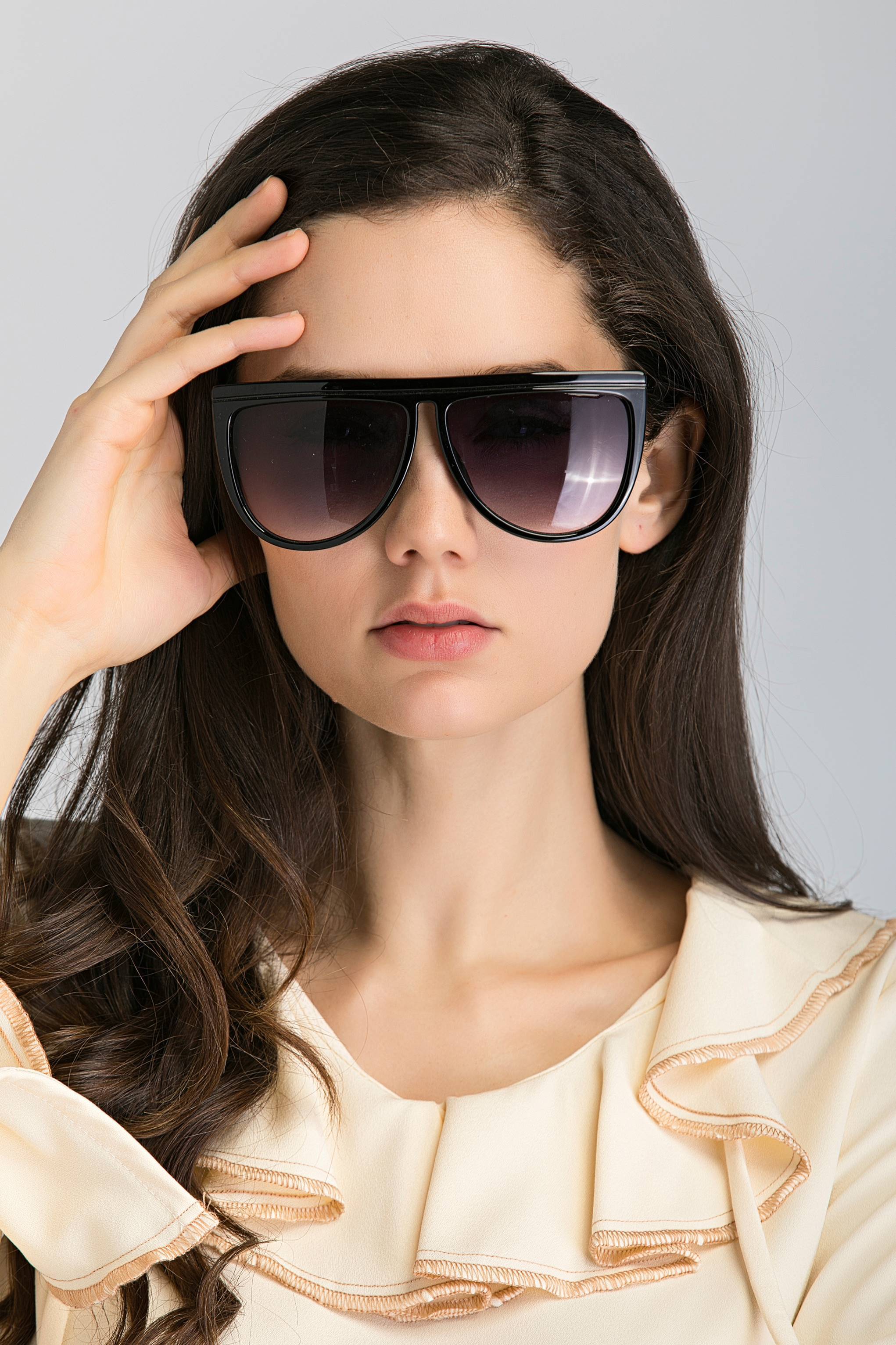 Black Gradient Lenses Visor Sunglasses