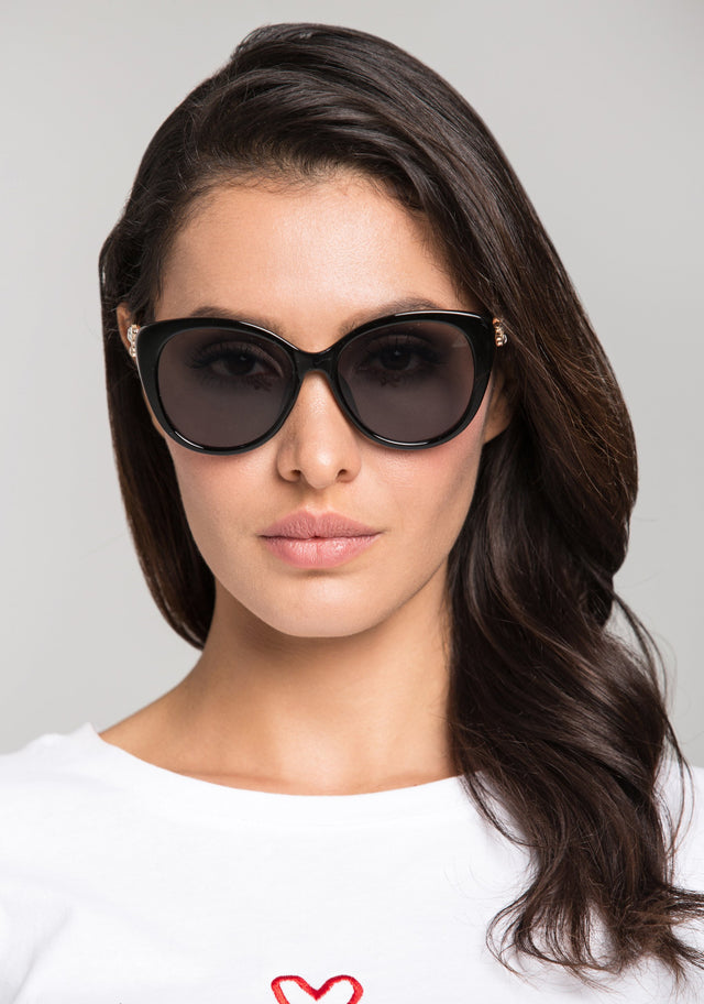 Black Jewel Temple Sunglasses