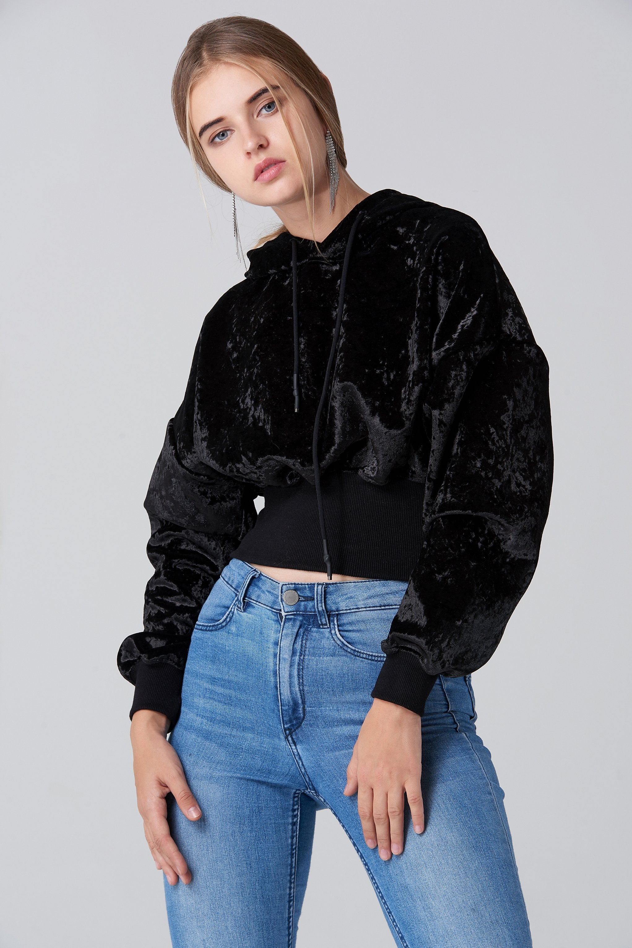 Black Velvet Hoodie