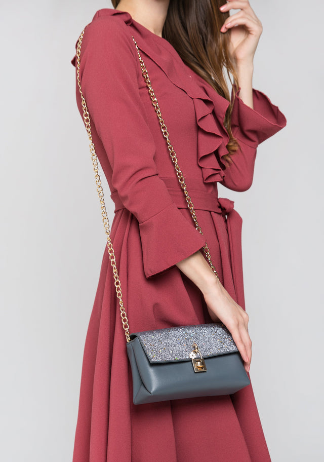 Blue Star Sparkle Clutch
