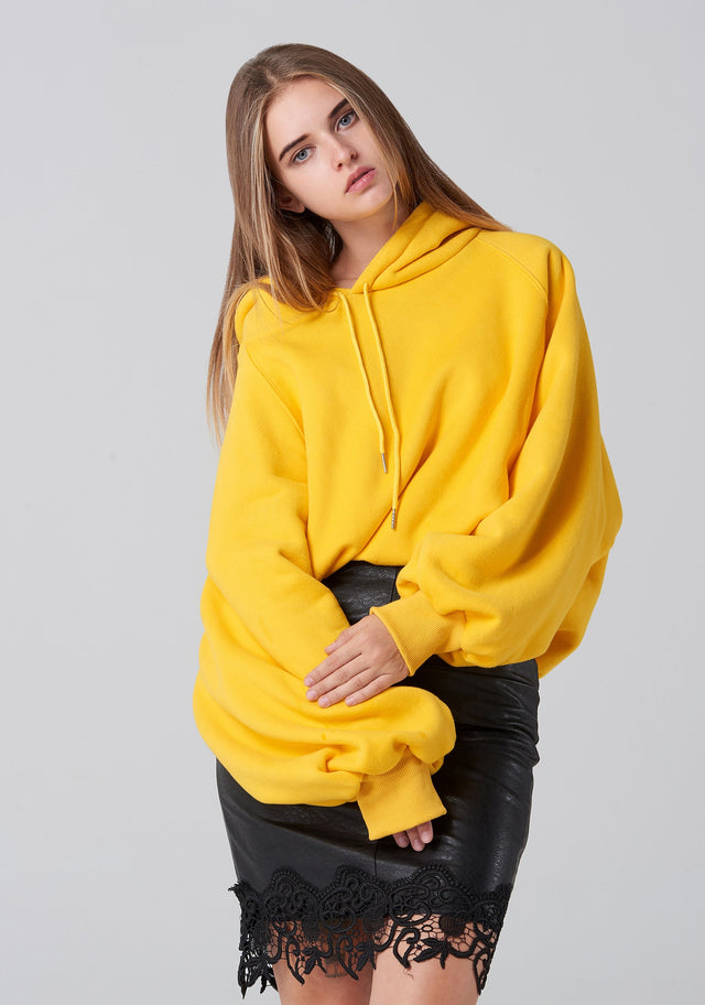 Bright Yellow Oversized Hoodie
