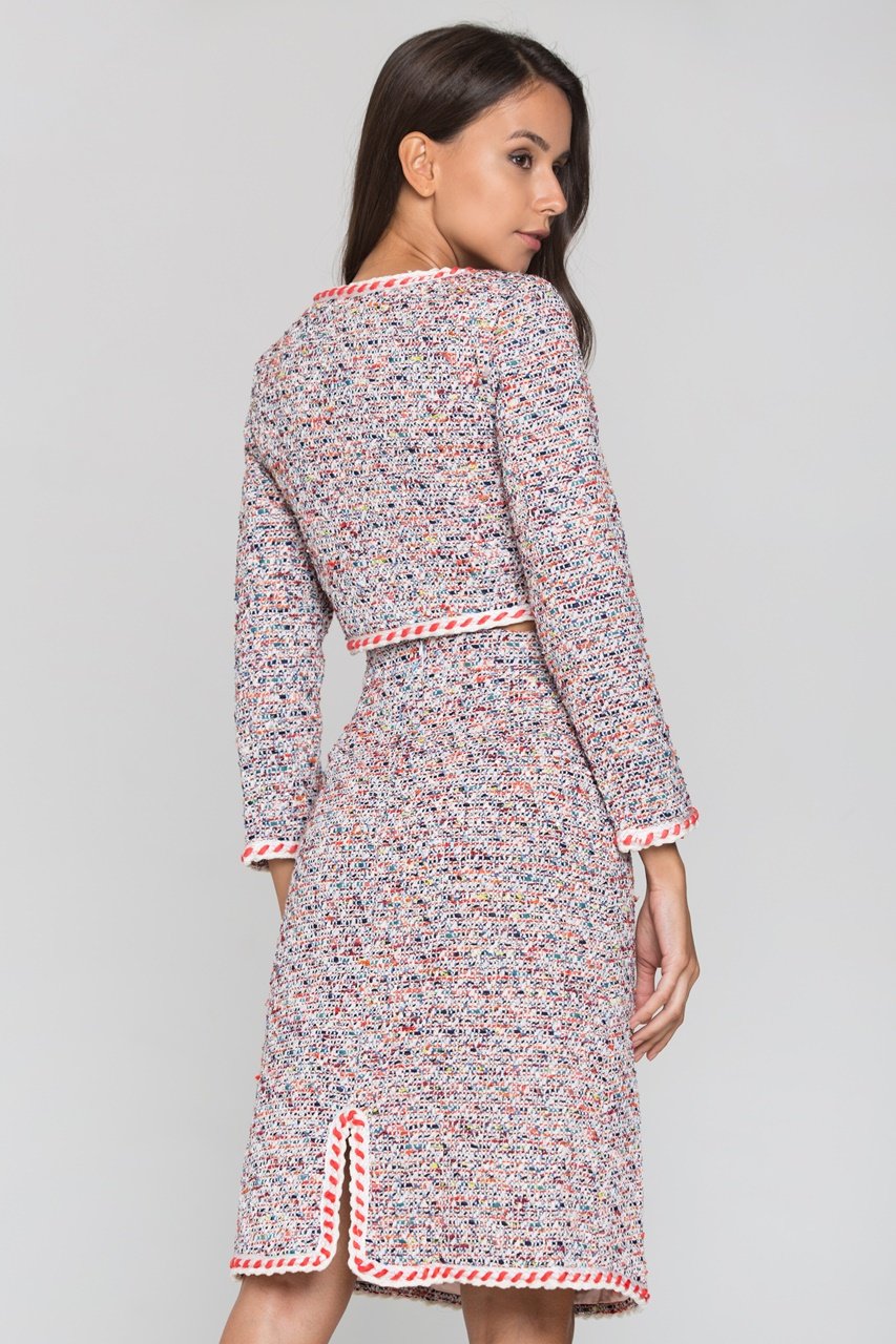 Confetti Tweed Blazer and Skirt Set