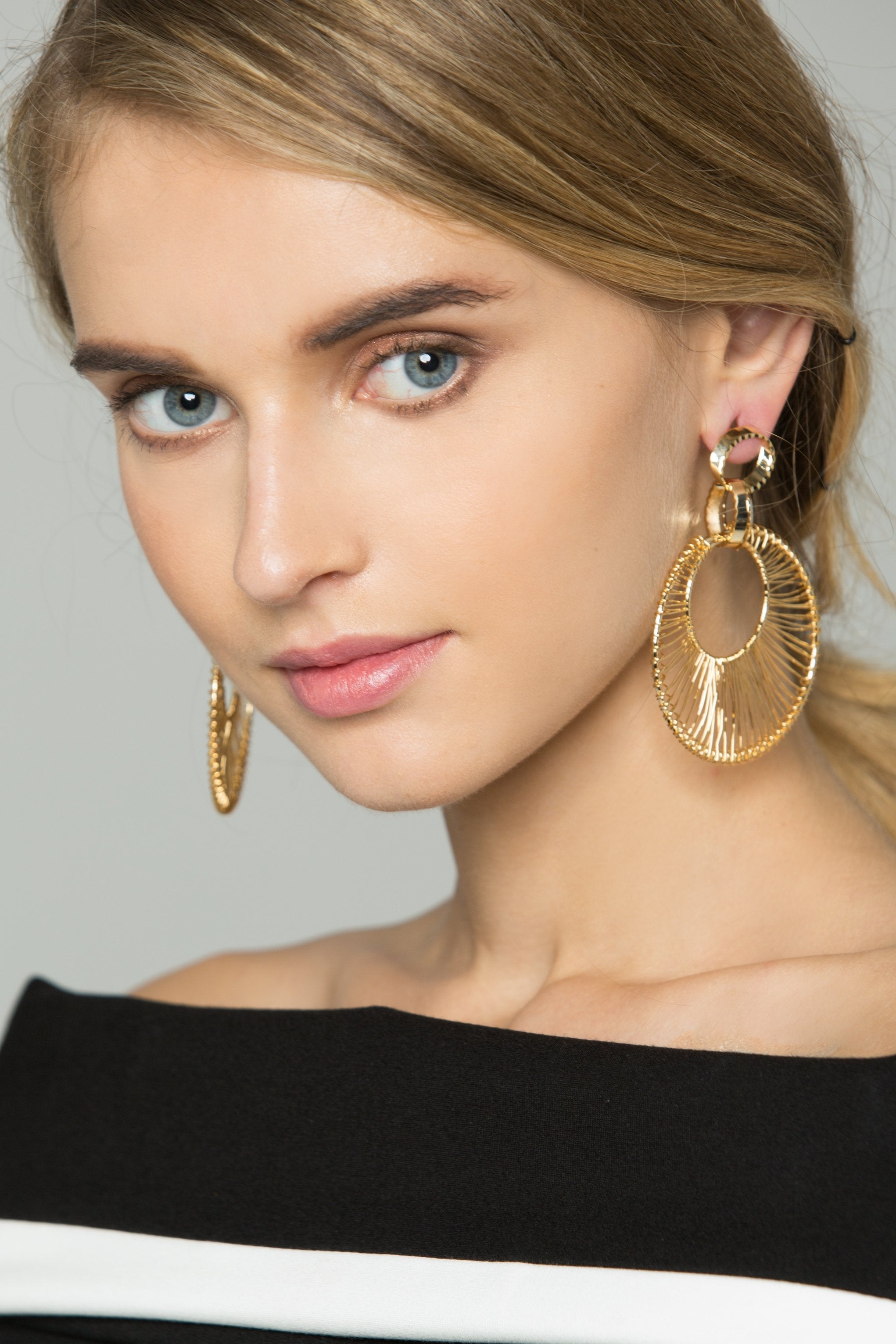 Gold Dreamcatcher Hoop Earrings