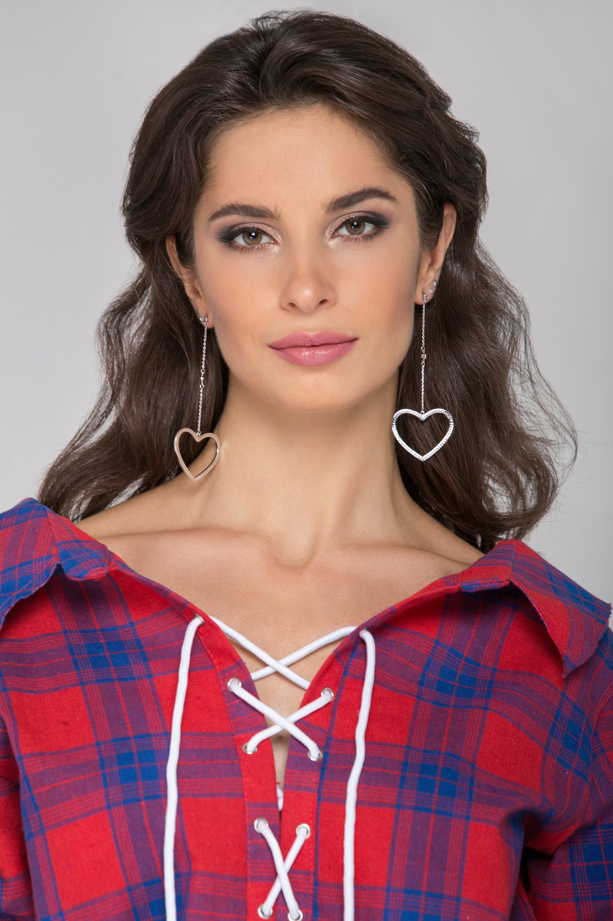 Heart Loop Drop Earrings