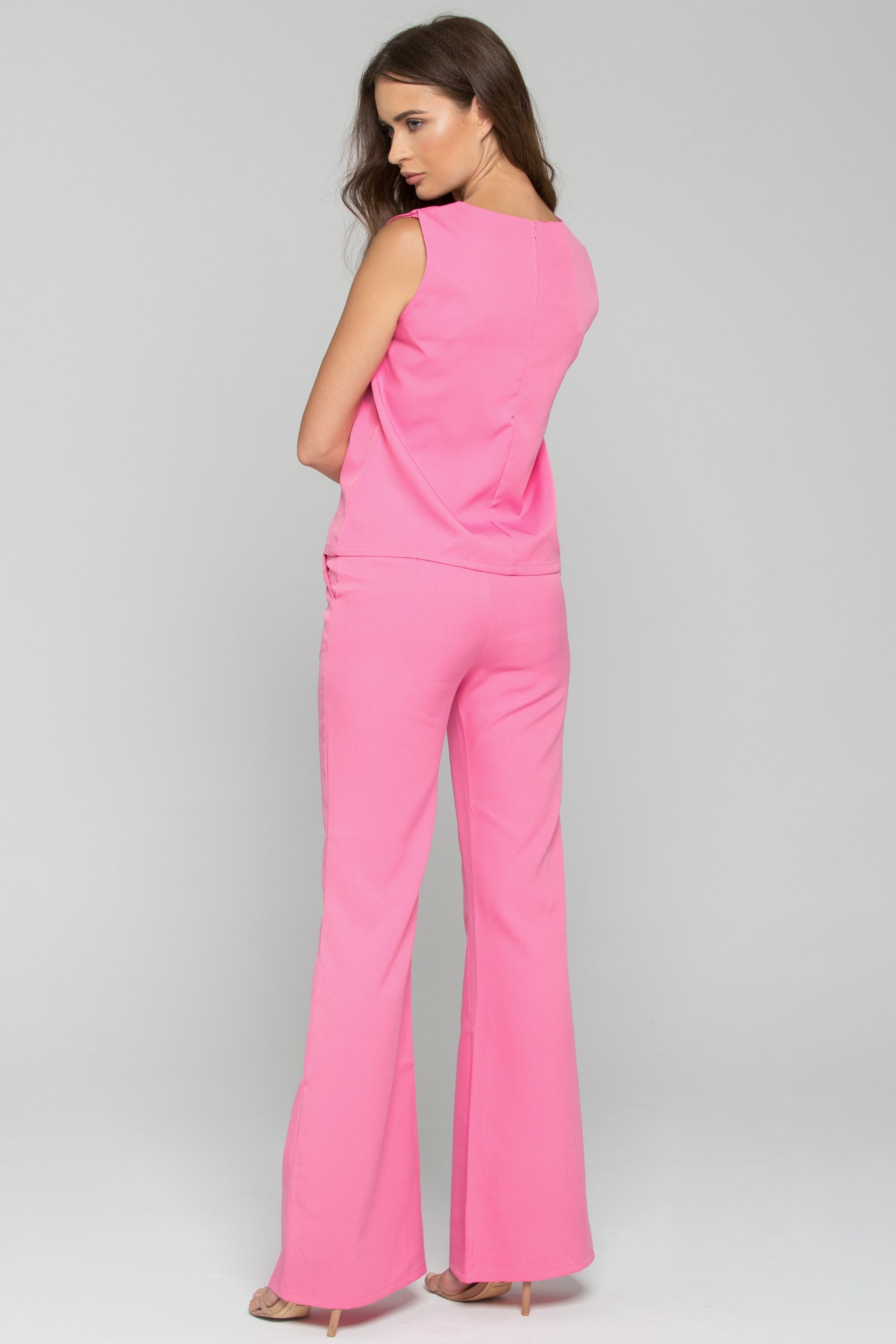 Hot Pink Sleeveless Top and Trousers Co-ord
