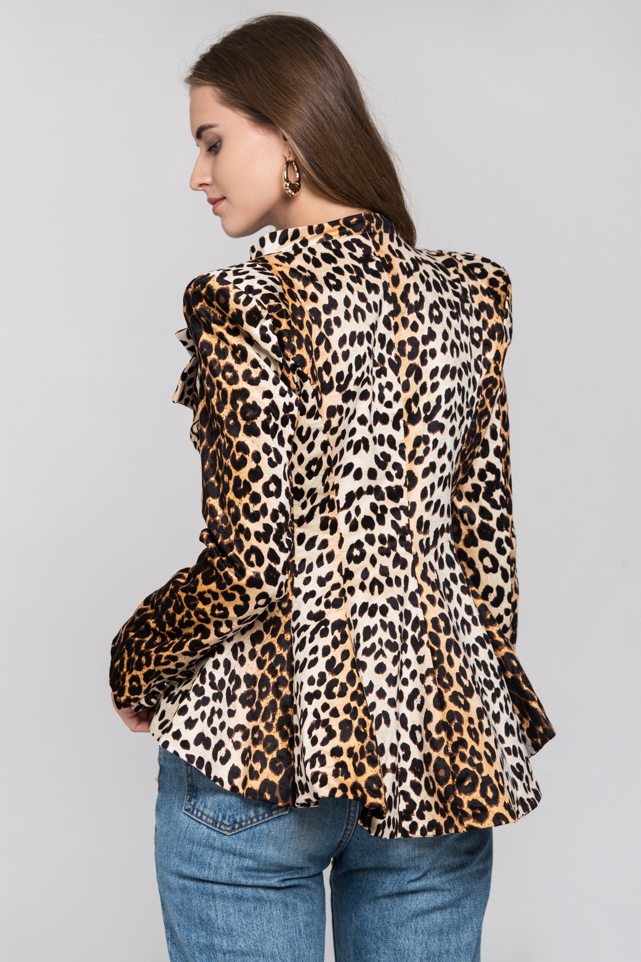 Leopard Print Blazer