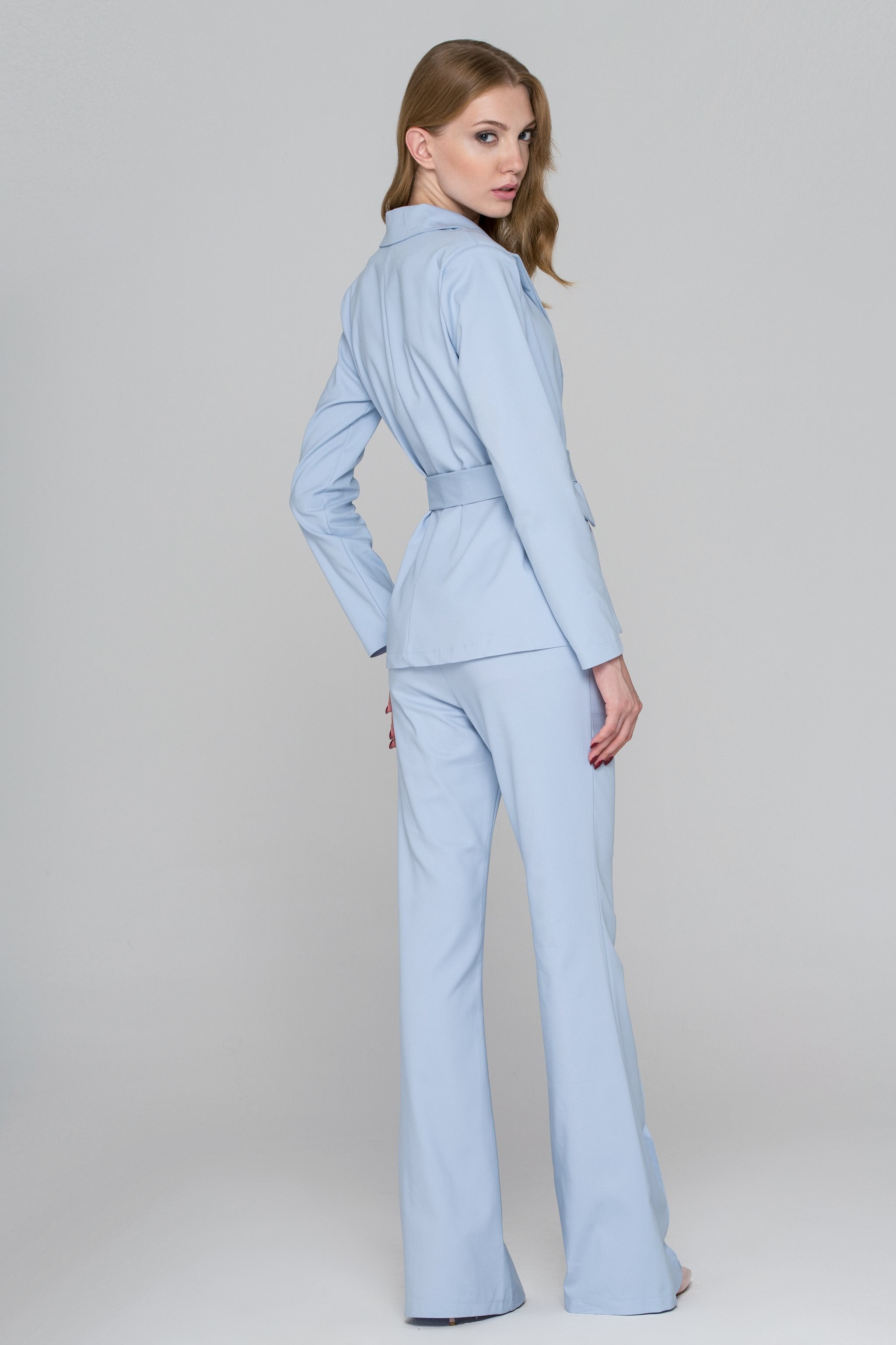 Light Blue Flared Pantsuit