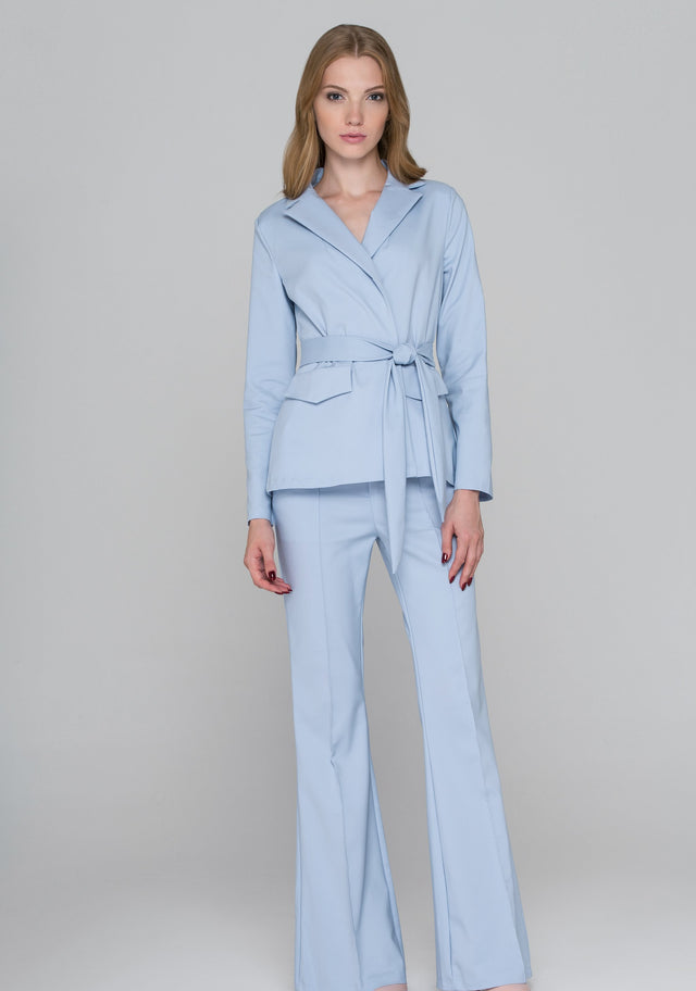 Light Blue Flared Pantsuit