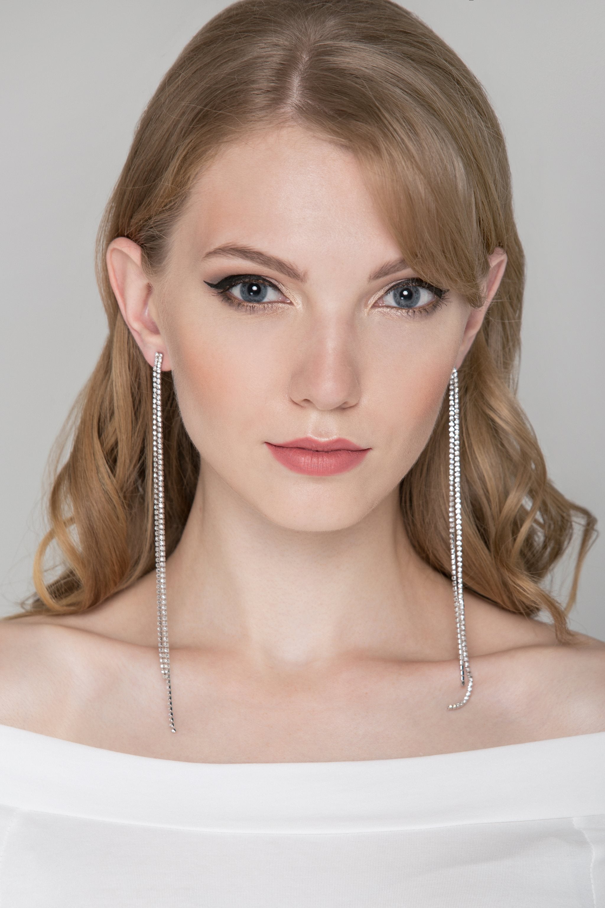 Long Tennis Dangling Earrings